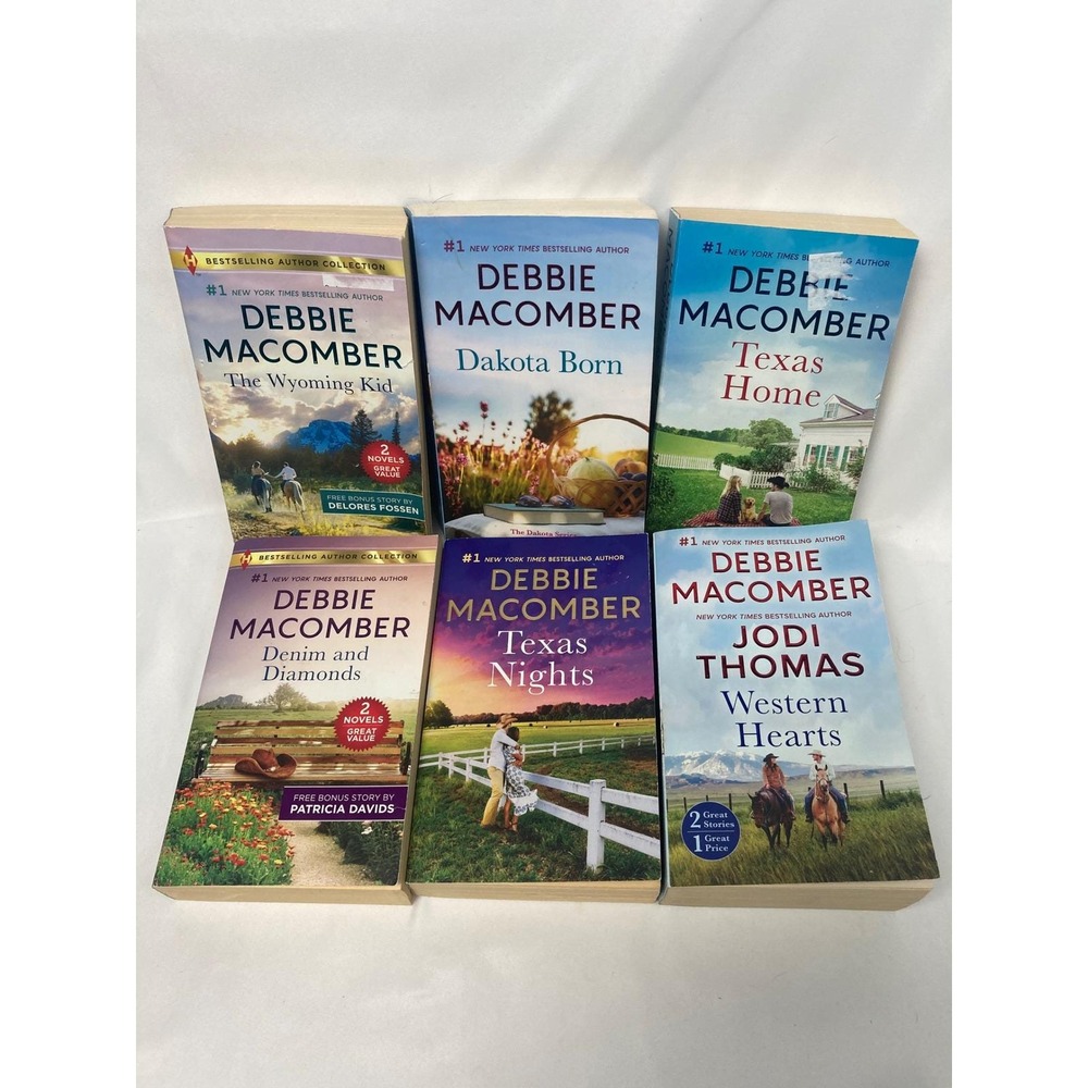 Debbie Macomber Romance Book Lot 6 Paperback Books Contemporary/Western Romance